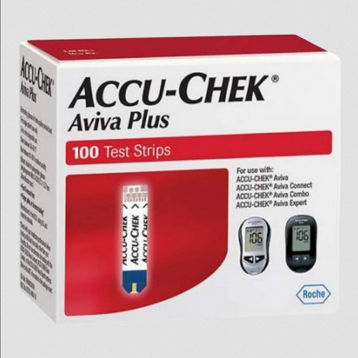 AccuCheck Aviva Plus Blood Glucose Monitoring Test Strips 100 Count